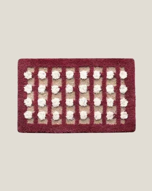 Retro Dotted Bath Rug