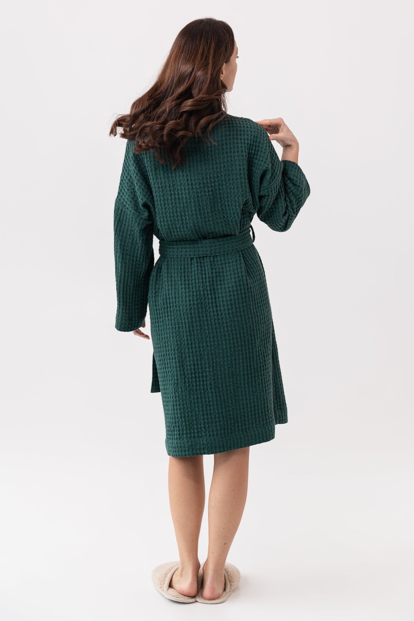 Linen Waffle Stucture Robe