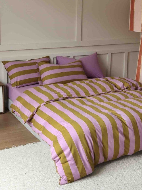 Striped Duvet Cover Set