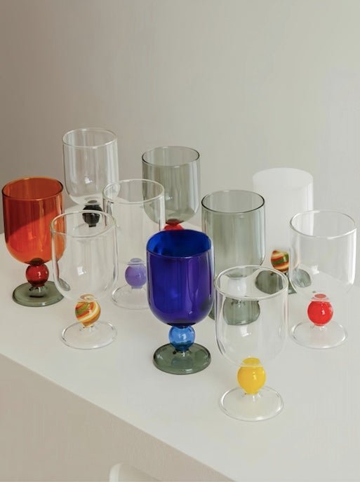 Gumballs Wine Glass