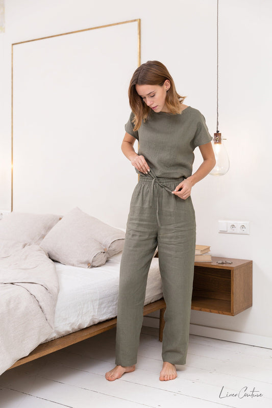 Natural Linen Loungewear