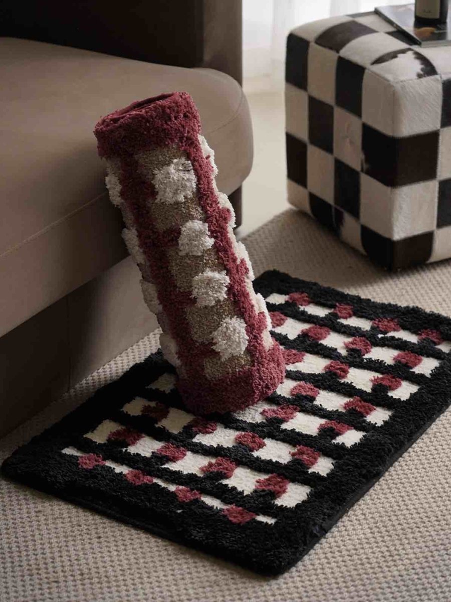 Retro Dotted Bath Rug