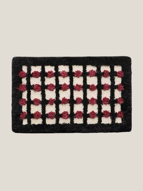 Retro Dotted Bath Rug