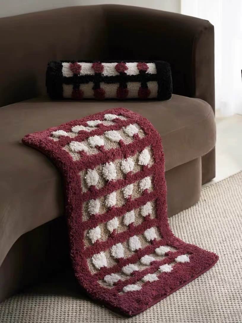 Retro Dotted Bath Rug