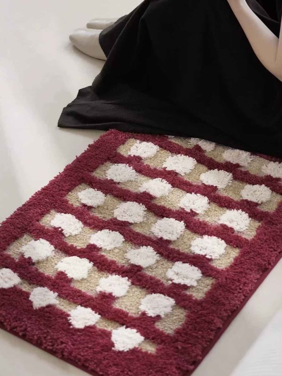 Retro Dotted Bath Rug