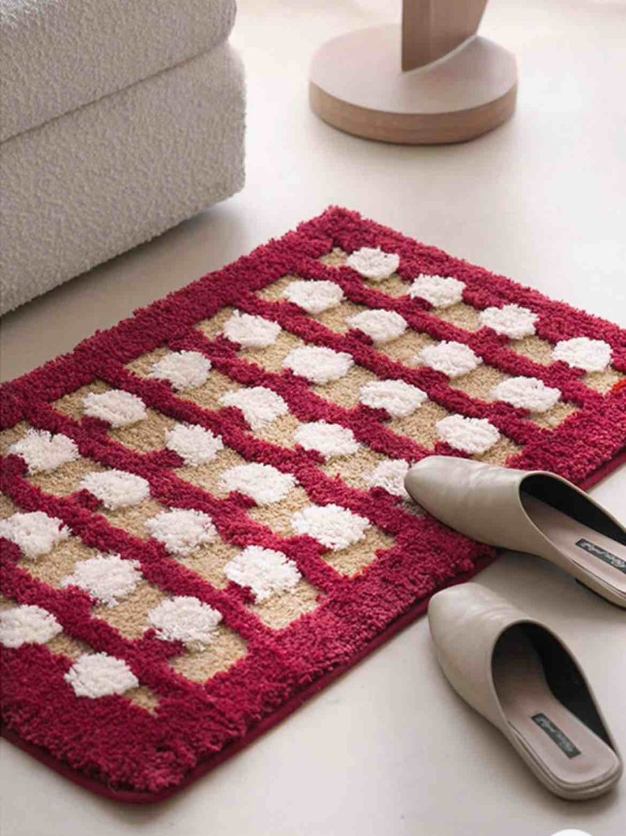Retro Dotted Bath Rug