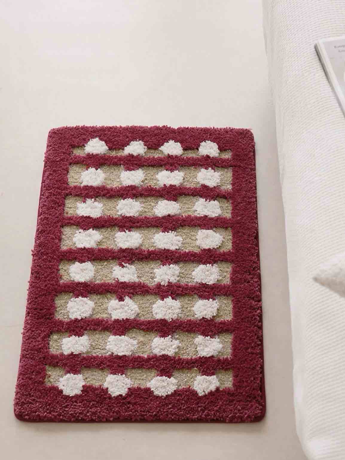 Retro Dotted Bath Rug