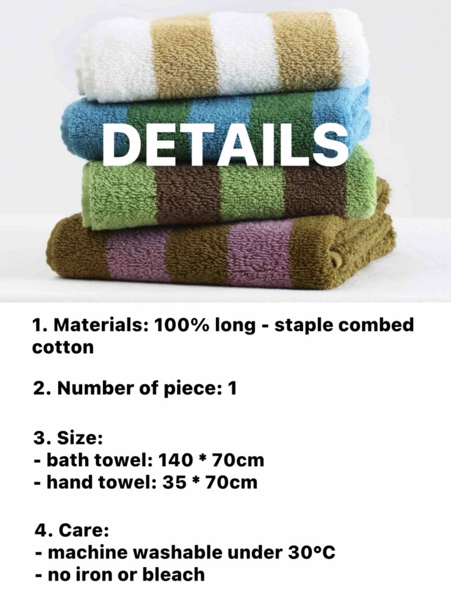 Striped Bath Towel