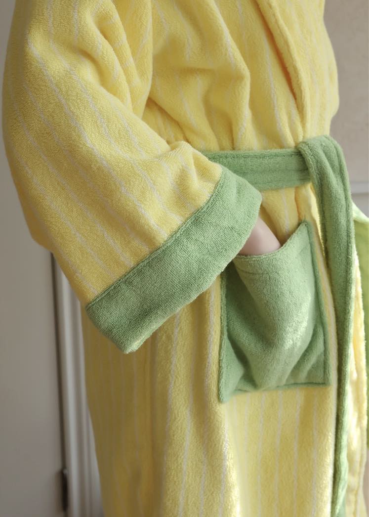 Soft Striped Bathrobe