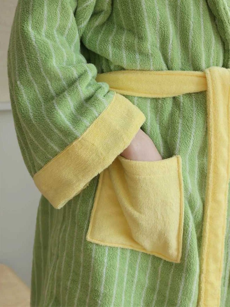 Soft Striped Bathrobe