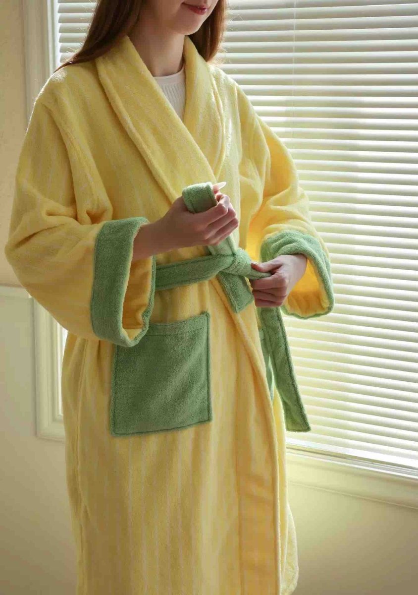 Soft Striped Bathrobe